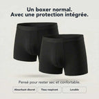 Lot de 2 boxers absorbants pour homme