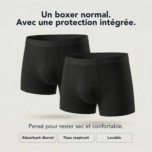 Lot de 2 boxers absorbants pour homme