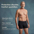 Lot de 2 boxers absorbants pour homme